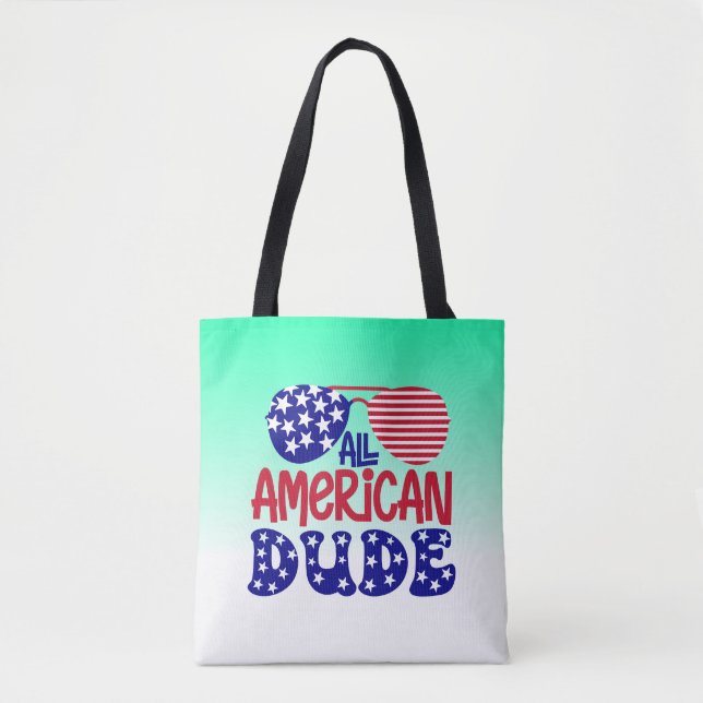 All amerikansk kompis-32286 tygkasse (Framsida)