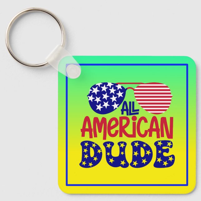 All amerikansk kompis nyckelring (Framsida)