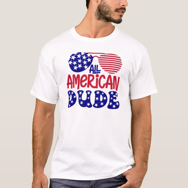 All amerikansk kompis t shirt (Framsida)
