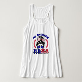 All amerikansk Mamma Linne Med Racerback