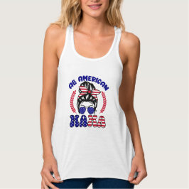 All amerikansk Mamma Linne Med Racerback