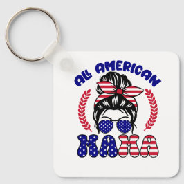 All amerikansk Mamma Nyckelring