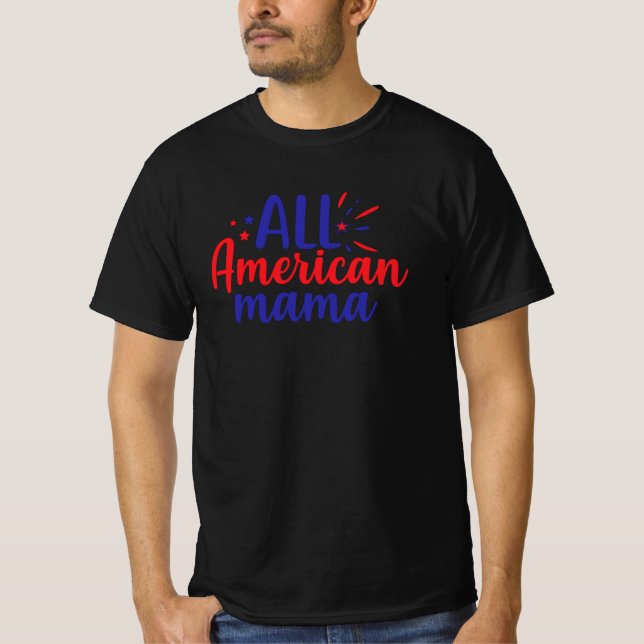 All amerikansk Mamma T Shirt (Framsida)