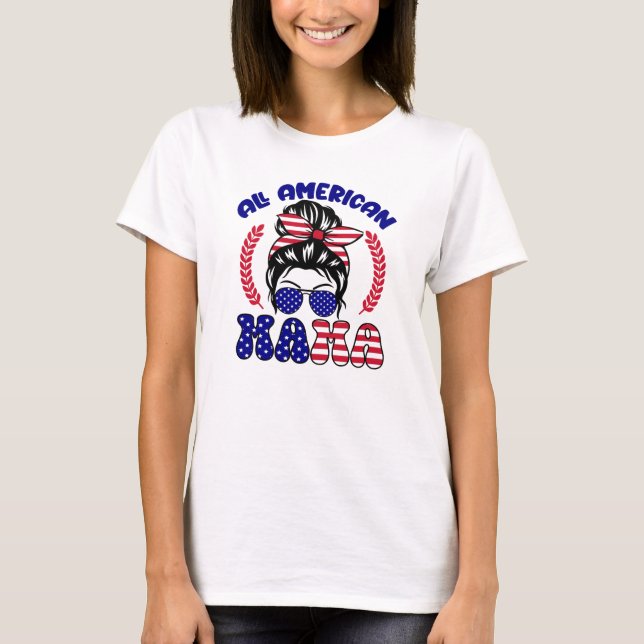 All amerikansk Mamma T Shirt (Framsida)