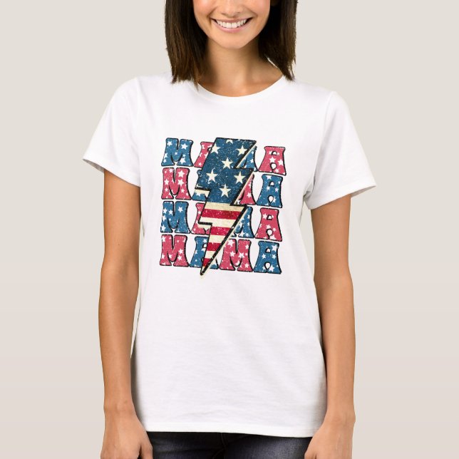 All amerikansk Mamma T Shirt (Framsida)