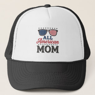 All Amerikansk Mamma Vintage Patriotisk Shirt Desi Keps