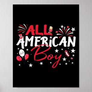 All amerikansk pojke åt Independence day Boys Patr Poster