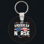 All amerikansk sjuksköterska 4 juli Patriotic USA  Nyckelring<br><div class="desc">All amerikansk sjuksköterska 4 juli Patriotic USA flagga Nursing 2</div>