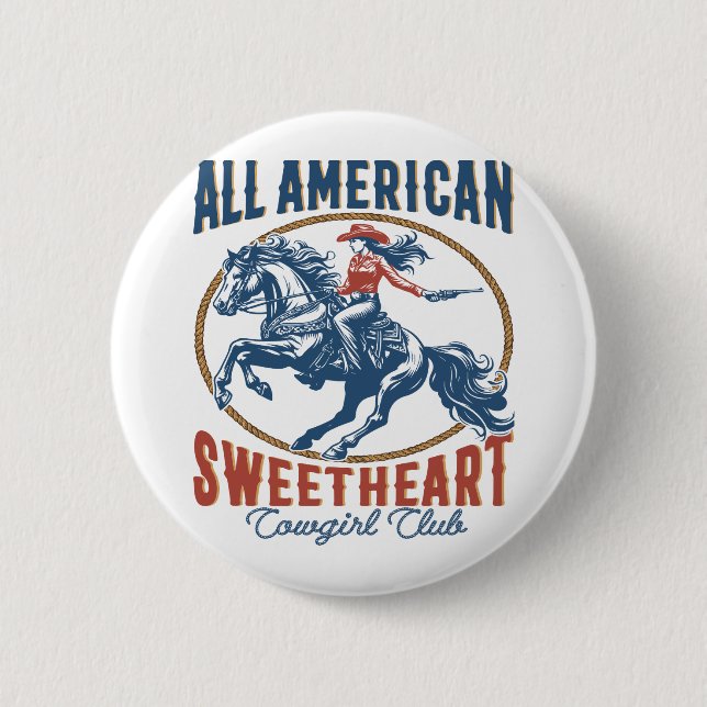 All amerikansk Swehoney Cowgirl Knapp (Framsida)