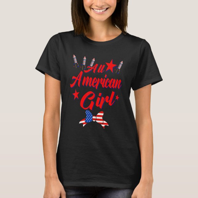 All Amerikansk Tjej 1 T Shirt (Framsida)