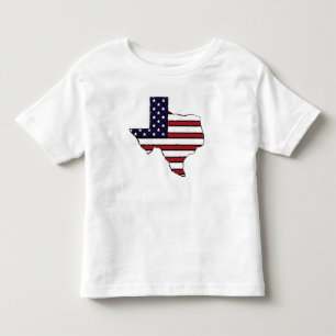 All amerikanska flaggan Texas skisserar Tee