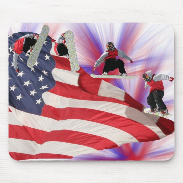 All amerikanSnowboard Mousepad Musmatta (Framsidan)
