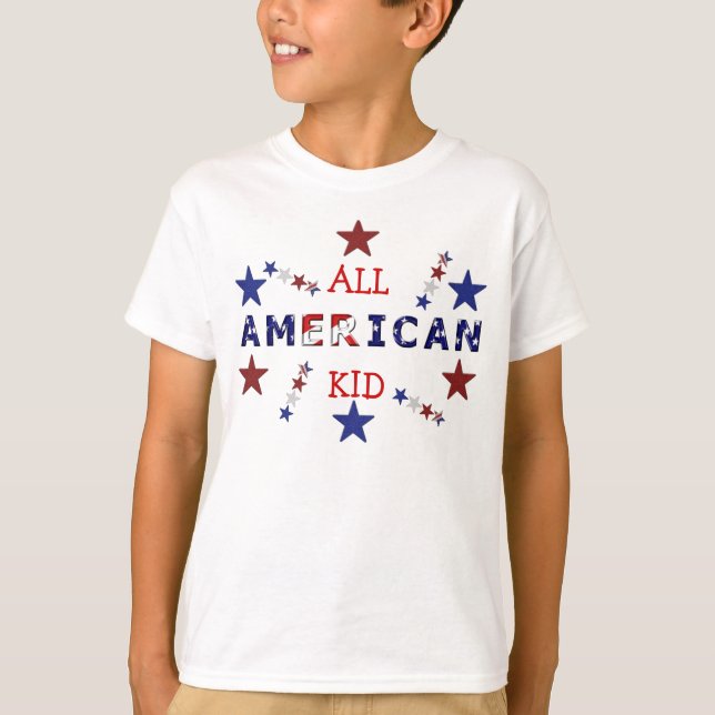 ALL AMERIKANUNGET-TRÖJA T-SHIRT (Framsida)