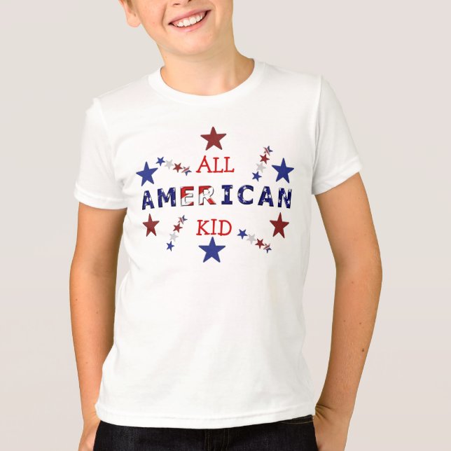 ALL AMERIKANUNGET-TRÖJA T-SHIRT (Framsida)