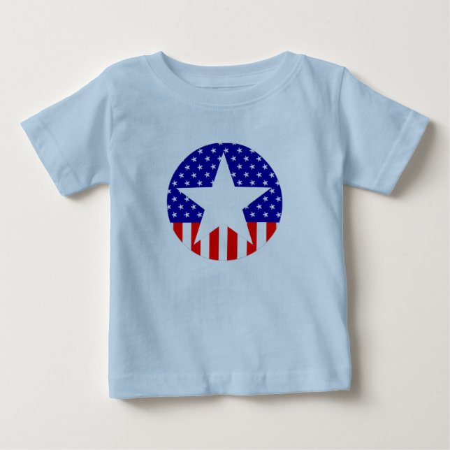 All amerikanvärldsstjärna t shirt (Framsida)