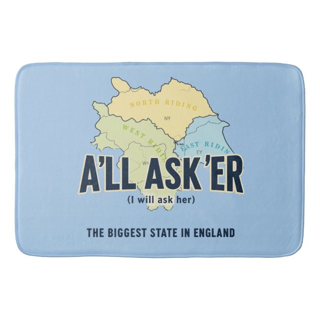 A'll Asker – Största länet i Yorkshire Badrumsmatta (Framsidan)