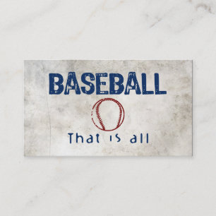 All baseball det är visitkort