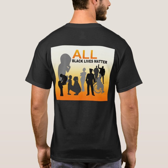 All Black Lives Matter T Shirt (Baksida)