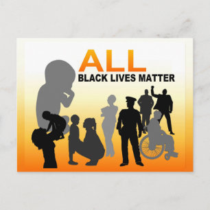 All Black Lives Matter Vykort