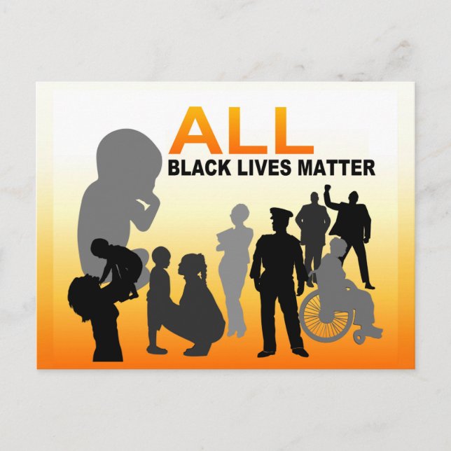 All Black Lives Matter Vykort (Framsida)