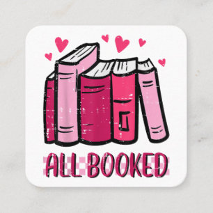 All bokad, glatt läsläsning av bibliotekarier Mana Fyrkantigt Visitkort