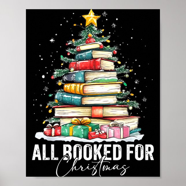 All Booked For Christmas Coquette Books Teacher Xm Poster (Framsidan)