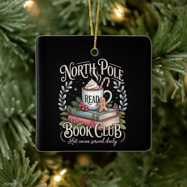 All Booked for Christmas Coquette Xmas Book Club  Julgransprydnad Keramik (Träd)