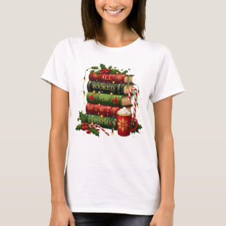 All Booked for Christmas | Cozy Holiday Book Lover T Shirt