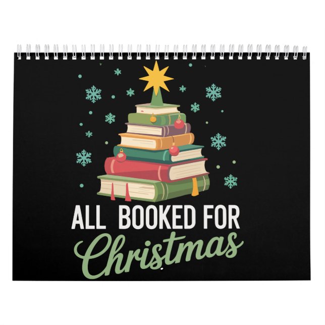 All Booked For Christmas Tree Books Teacher Xmas  Kalender (Omslag)