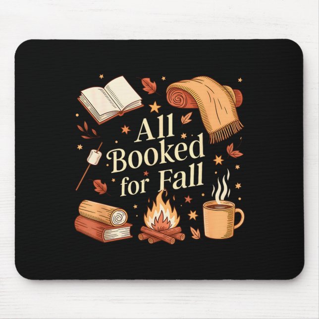 All Booked For Fall Books Coffee Fall Leaves Pumpk Musmatta (Framsidan)