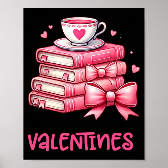 All Booked For Valentines Book Reading Bookworm Ne Poster (Framsidan)
