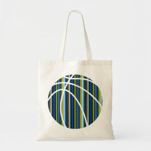 All Boy Rand Blue och Grönt Basketball Tote Tygkasse