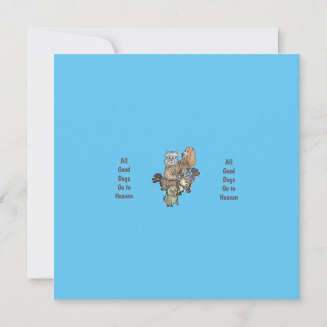 All bra hundar går till himlen kort (Framsida)