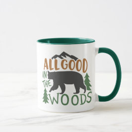 All Bra i Skogen Forest Black Bear Camping Mugg