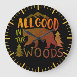 All Bra i Skogen-skogsäckshuset Stor Klocka