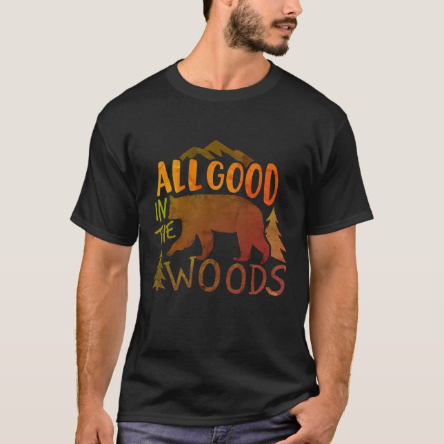 All Bra i Skogen-skogsäckshuset T Shirt (Framsida)