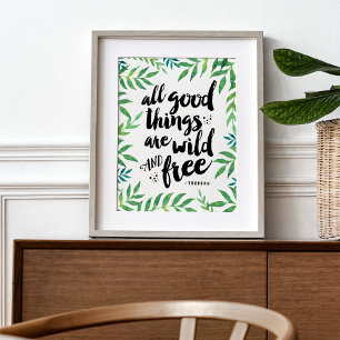 All Bra Sak är fri och fri från Vild Art Skriv u Poster