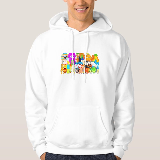 All Brainrots Together Steal a Brainrot List Rare Hoodie (Framsida)