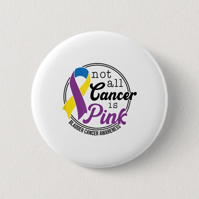 All cancer är inte Rosa, Bladder Cancer Awareness Knapp (Framsida)