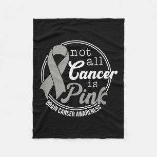 All cancer är inte Rosa, hjärncancermedvetenhet Fleecefilt