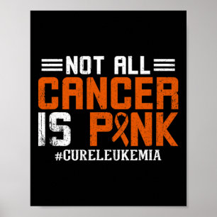 All cancer är Rosa Leukemi Awareness Månad Poster