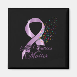 All Cancer Awareness All Ribbon World Cancer Medve Magnet