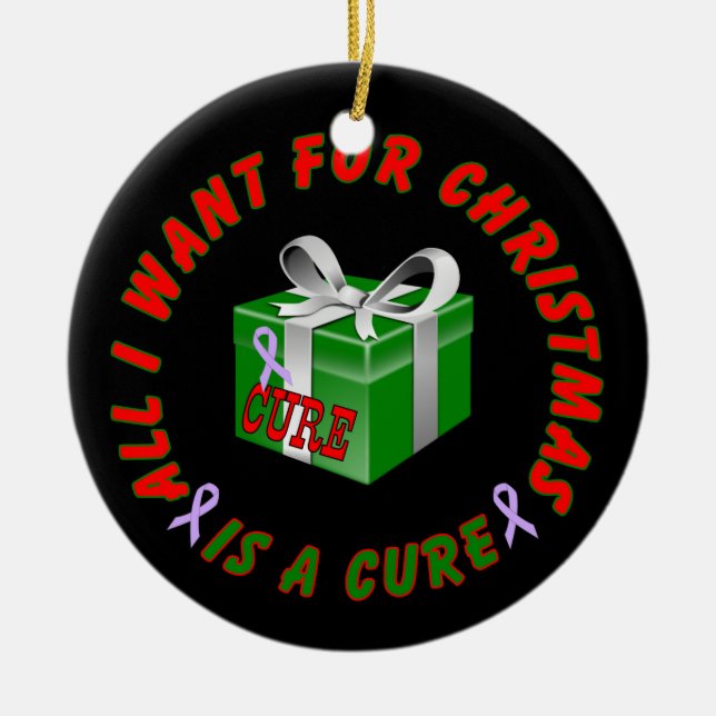 All Cancer Awareness Ribbon jul Ornament (Framsidan)
