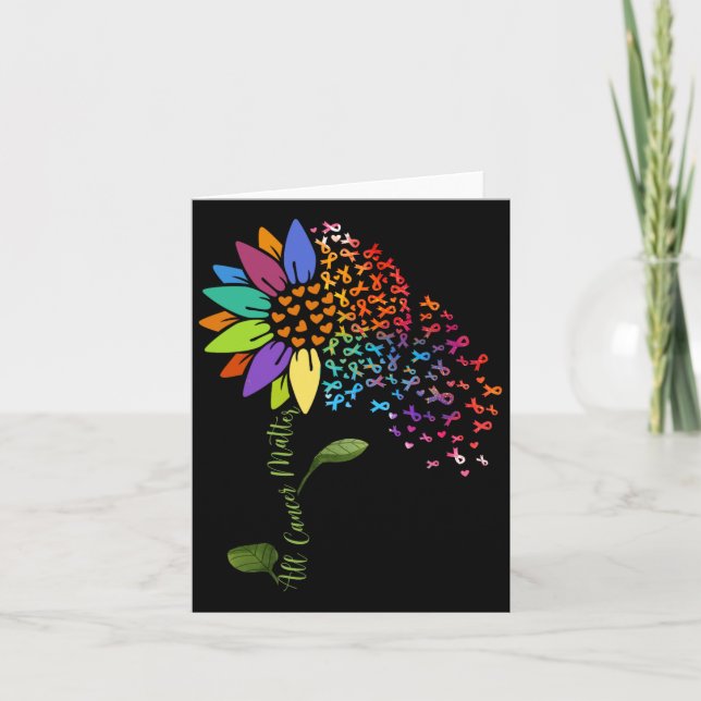 All Cancer betyder att dagen för medvetandegörande Kort (Framsida)