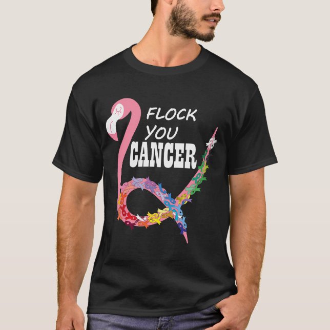 All cancer betyder medvetenhet om Rosett band som  T Shirt (Framsida)