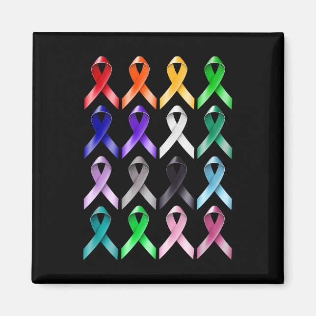All Cancer Medvetenhet Världscancerdagen  Magnet (Framsidan)