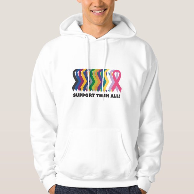 All cancermedvetenhet hoodie (Framsida)