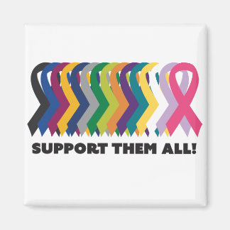 All cancermedvetenhet magnet
