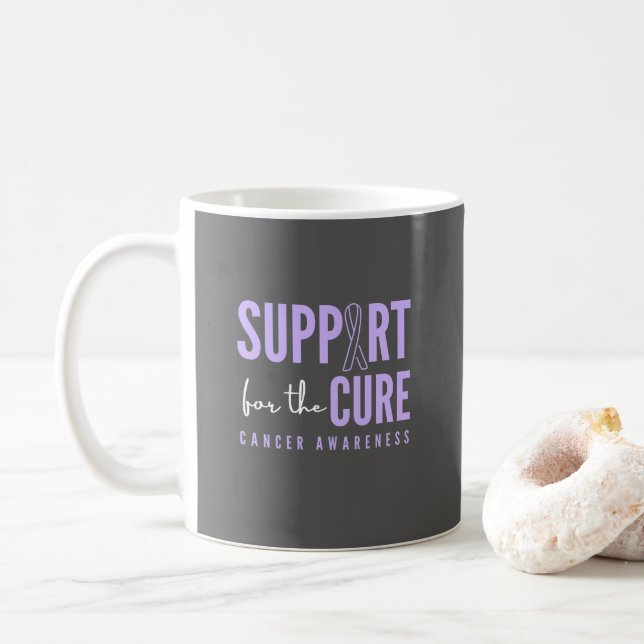 All cancermedvetenhet. stöd till botemedlet. Mugg (Med munk)