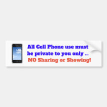 All celltelefonanvända måste vara privat till dig